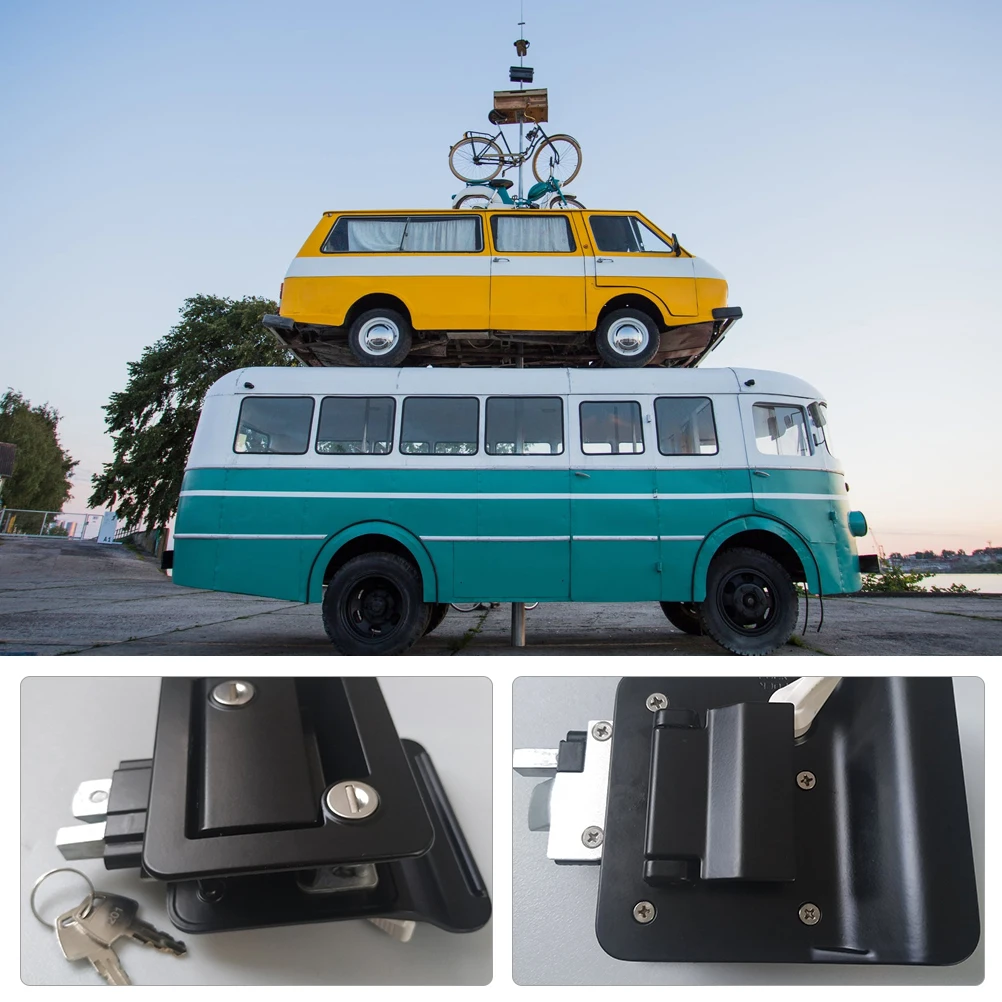 

1 set 1 Set Zinc Alloy Rv Lock Waterproof Rustproof Camper Latch Travel Trailer Replacement Security Locking Device Outdoor Use