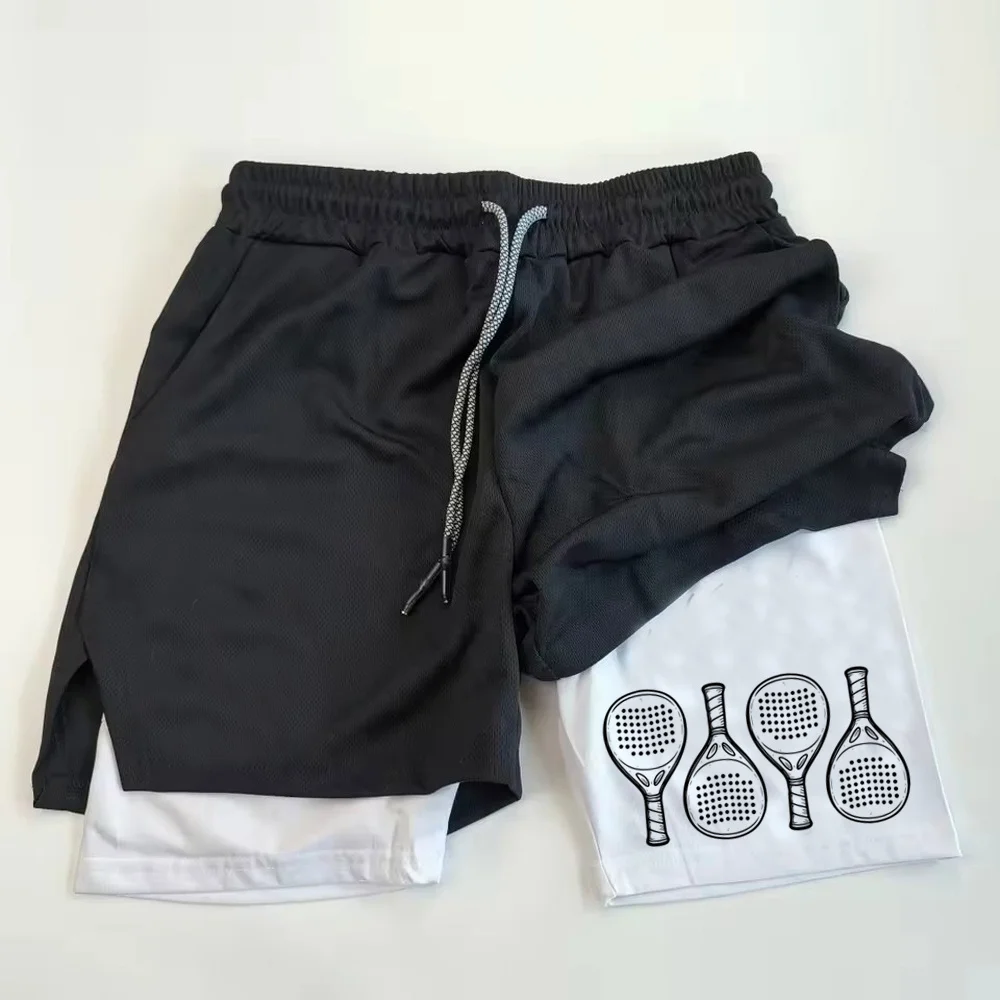 Padel shorts Training  Breathable  Anime  2 in 1 Sports Jogging Quick Dry Casual  hombre