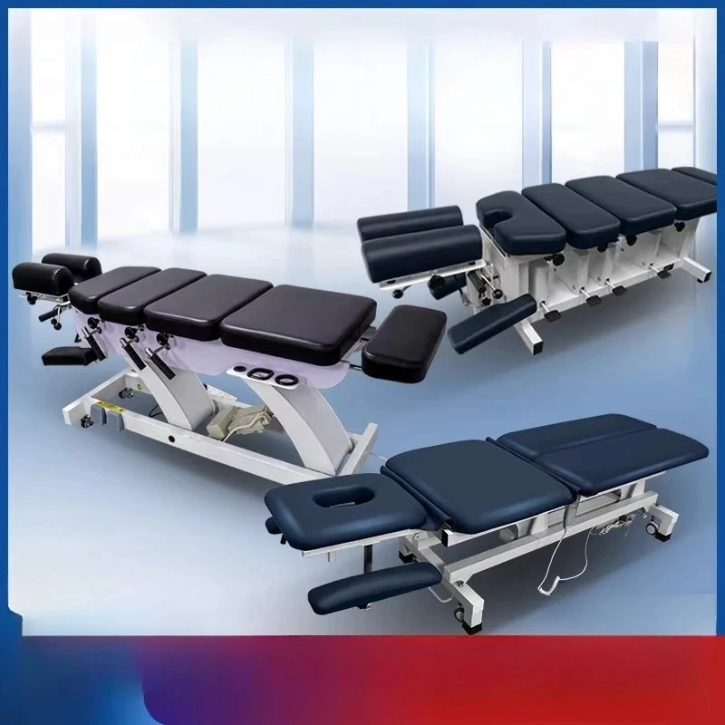 

Chiropractic electric massage spine physiotherapy rehabilitation training bed