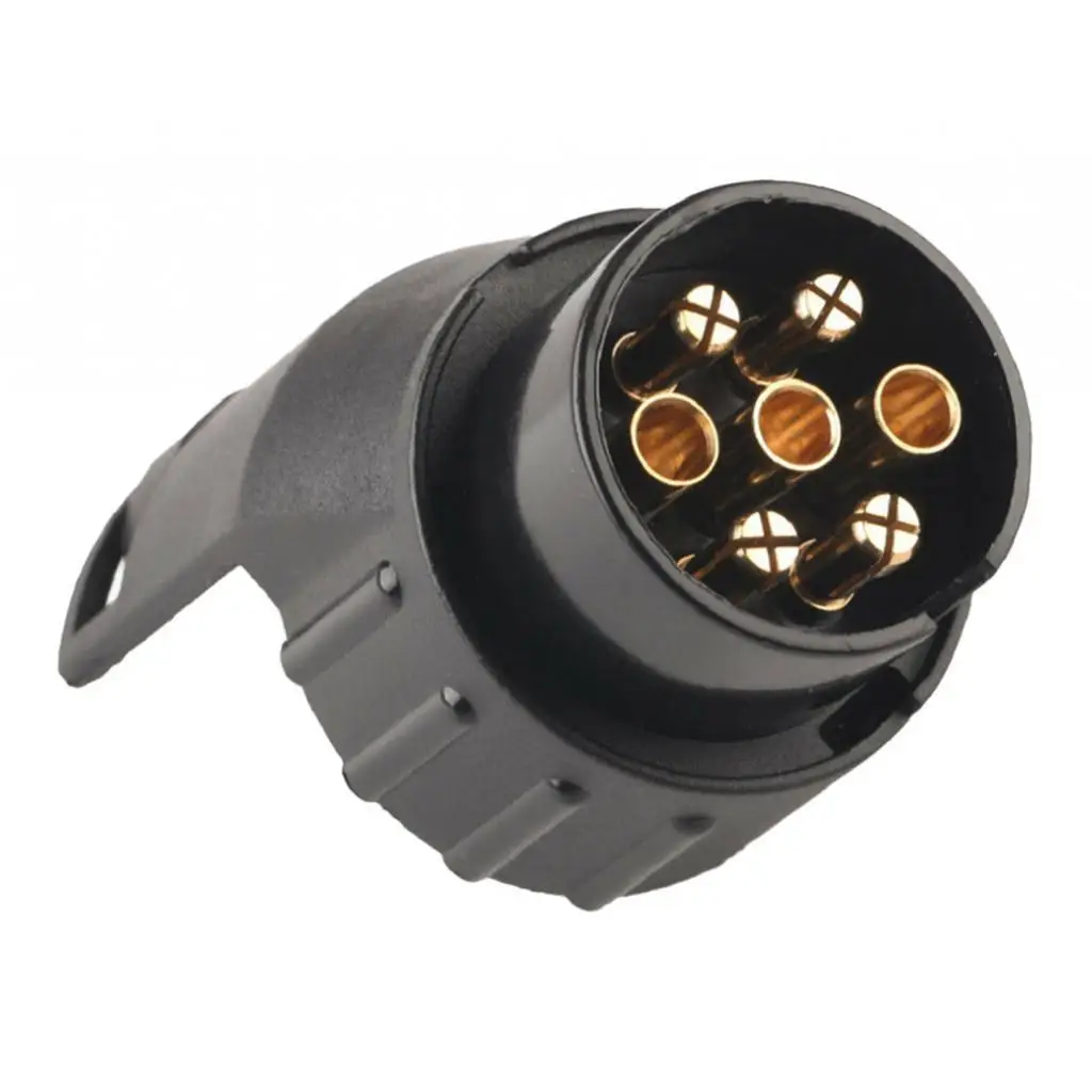 7 Pin to 13 Pin Trailer Adapter Alloy Electrical Plug for Car Towing Device Waterproof Auto Socket
