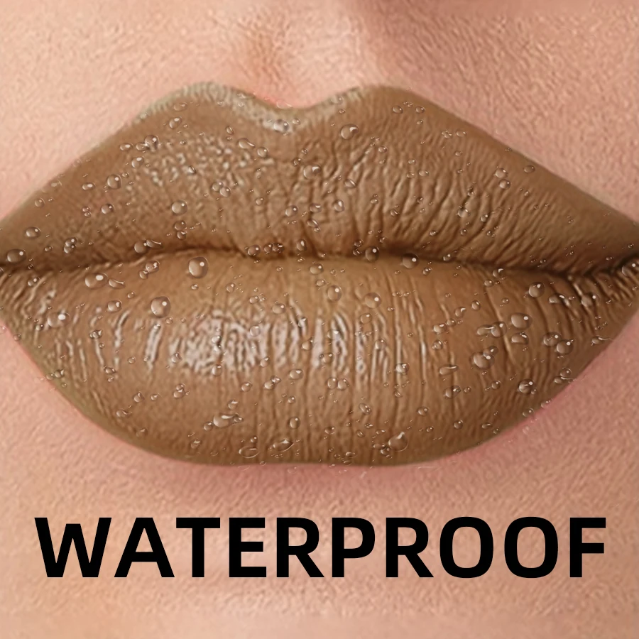 Peel Off Black Brown Lip Stain Reveal Long Lasting Waterproof Matte Lip Tint Makeup Non-stick Cup Natural Cosmetics Gifts