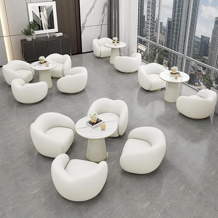 Chair light luxury simple hotel lobby leisure reception guests negotiation table and chair combination