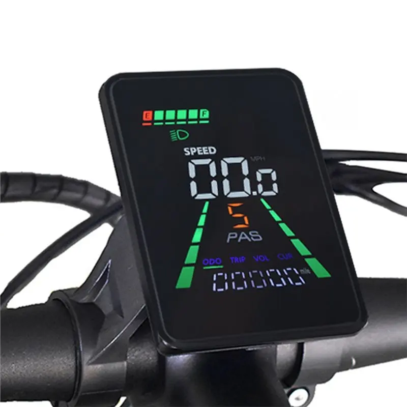 【أضف إلى عربة 】L5 Mountain E-Bike شاشة الكريستال السائل متر NFC وظيفة 24 فولت/36 فولت/48 فولت/60 فولت UART Type-C واجهة سكوتر كهربائي LCD متر #3