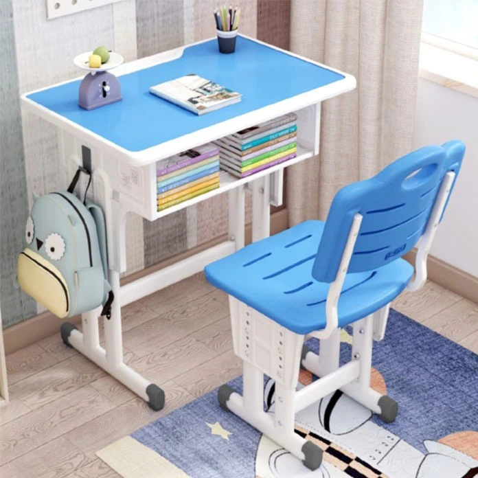 Cheap Durable Wooden School Furniture Student Desk and Chair for Classroom and Chair Set Single Modern School Desk