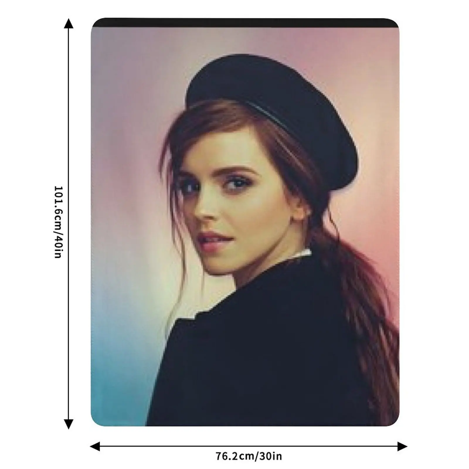 إيما واتسون رمي بطانية منقوشة دافئة متعددة الأغراض بطانية هدية شخصية #6