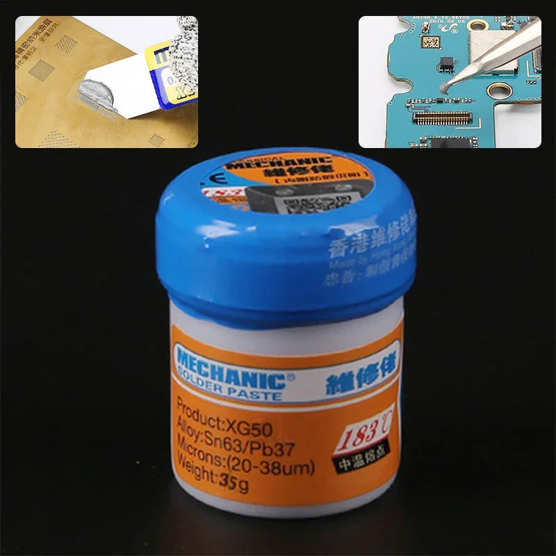 Soldering Paste Flux XG-50 Solder Tin Sn63/Pb67 for Soldering Iron Circuit Board SMT SMD Repair Tool 25-45um Mayitr Solder