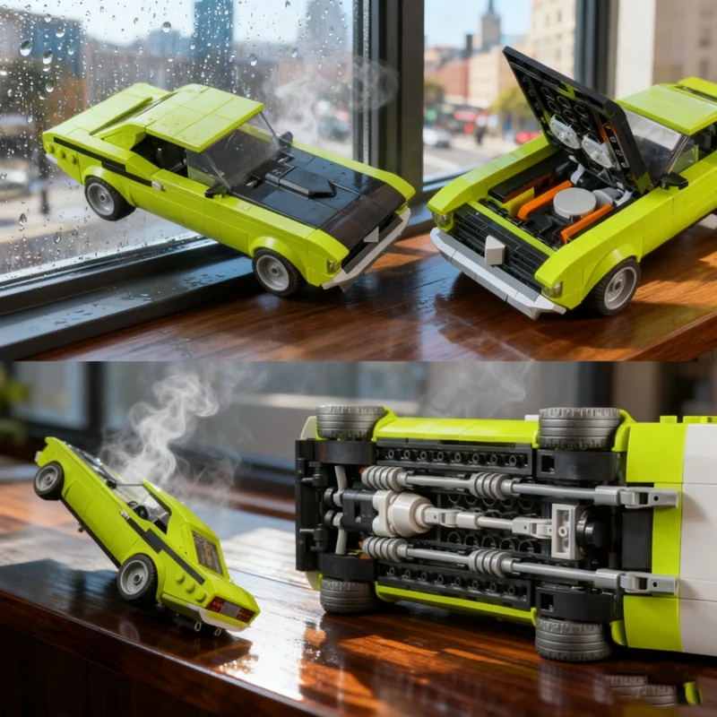 

370 шт. MOC SC Cuda City Champions супер модель автомобиля строительные блоки строительные рождественские подарки игрушка творческая идея образование