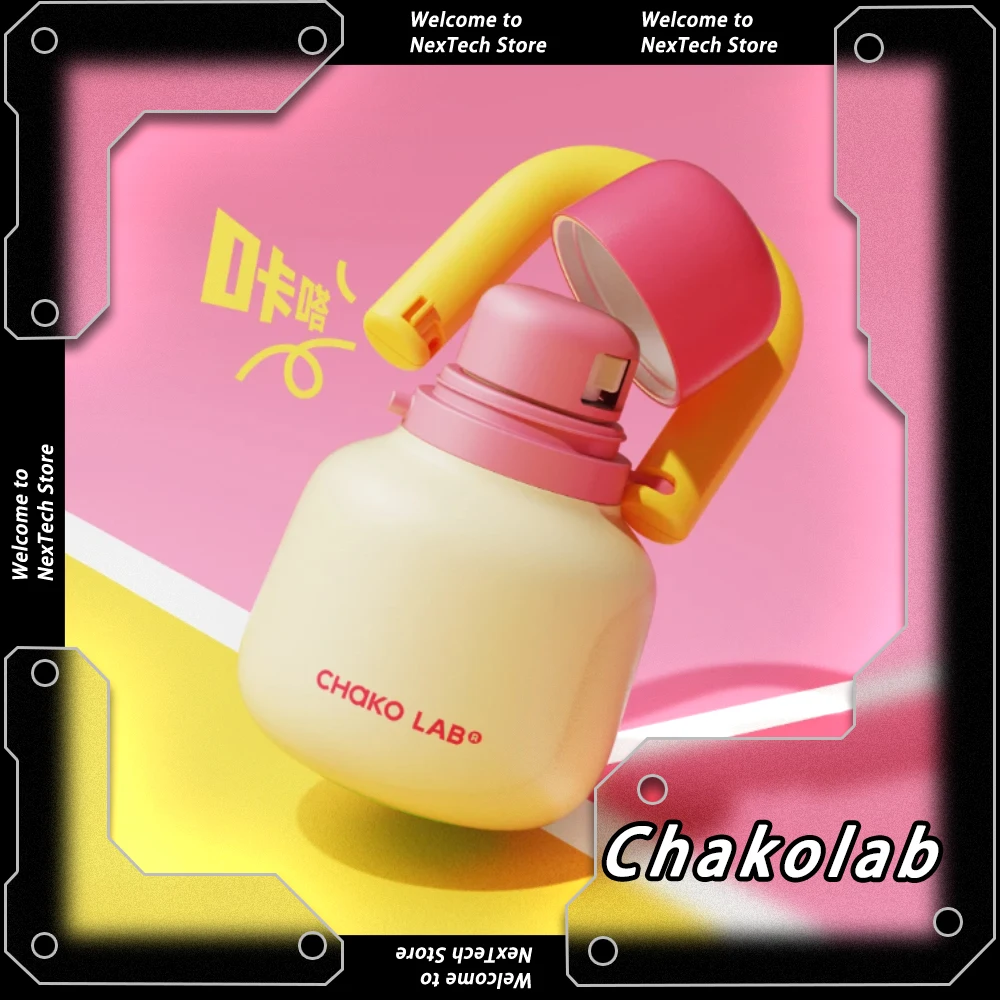 Chakolab Thermal Insulation Stainless Steel Straw Cup Portable Large Capacity Water Cup for Hot Coffee Office Outdoor Camping