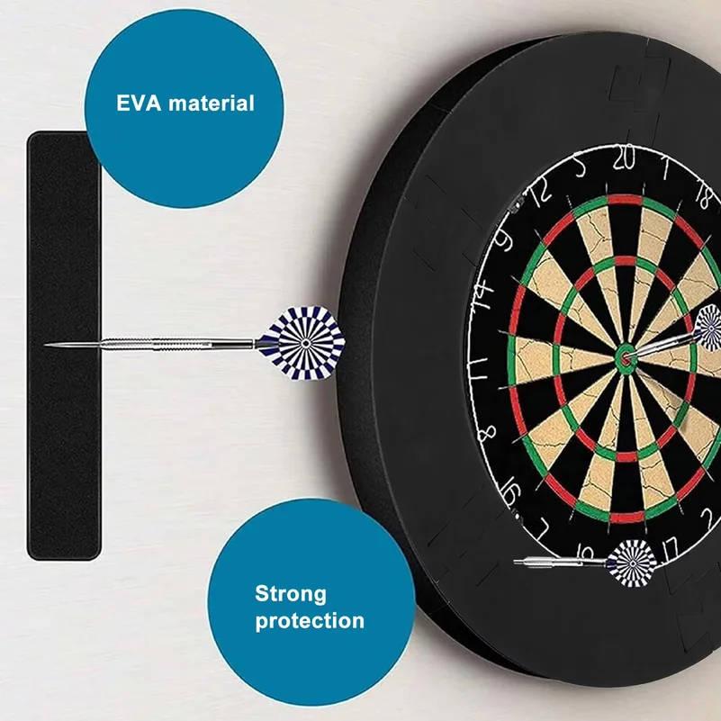 EVA Dartboard Surround Jigsaw Dart Board Protection Ring Lightweight Wall Dart Backboard Ring Removable Dartboard Surround Ring