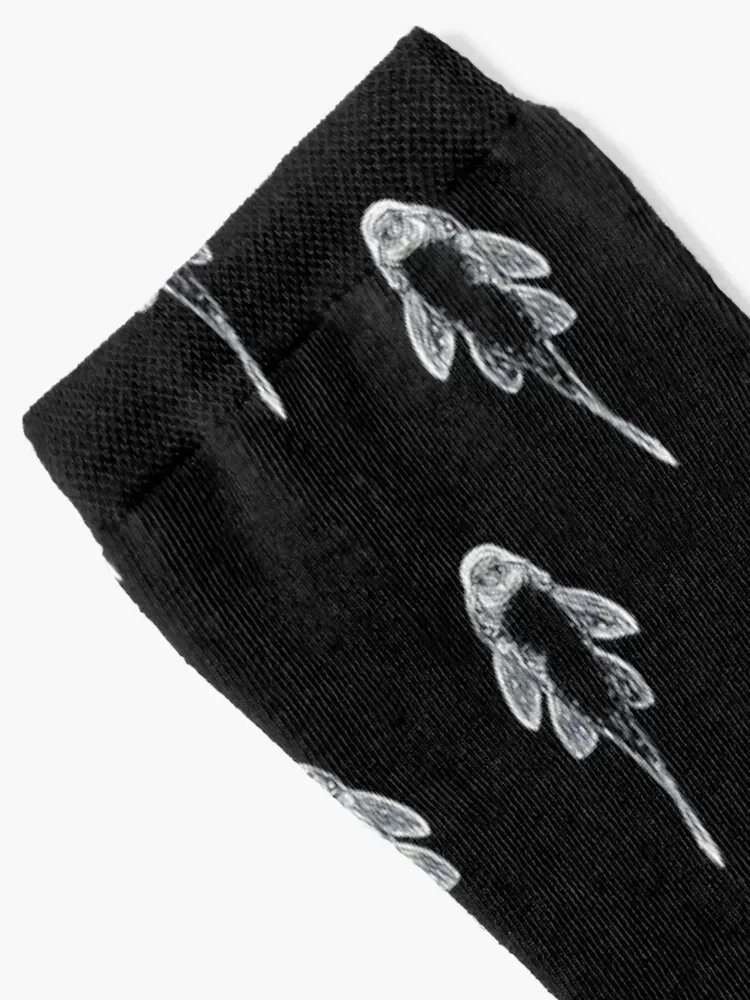 Pleco Plecostomus Sucker Fish Socks retro sports stockings kawaii christmass gift Socks Women Men's