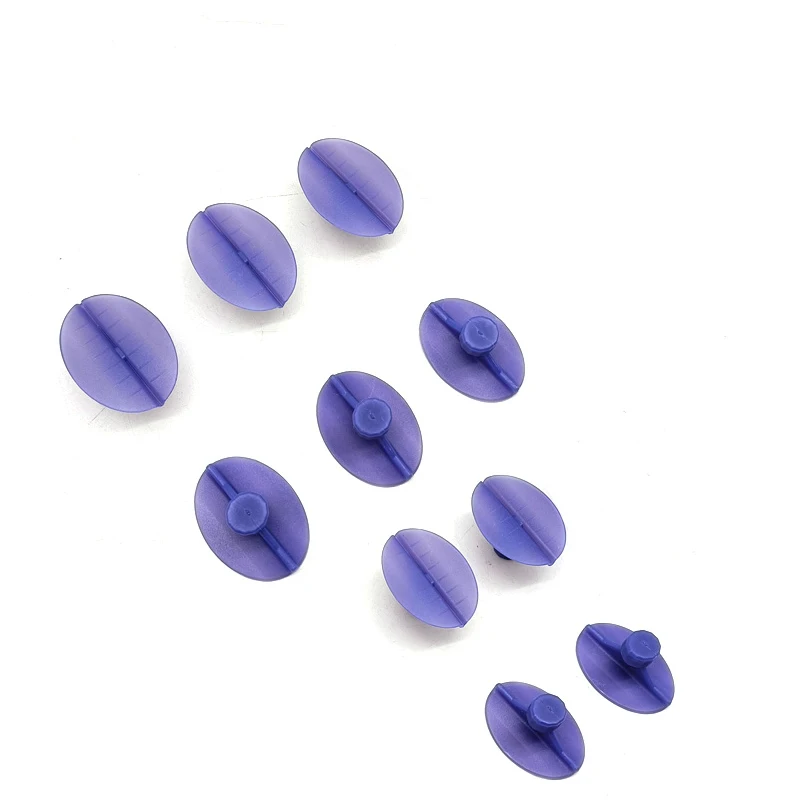 10pcs High Quality Glue Tabs  For Paintless Dent Repair Tool Blue Straight Crease Glue Tabs