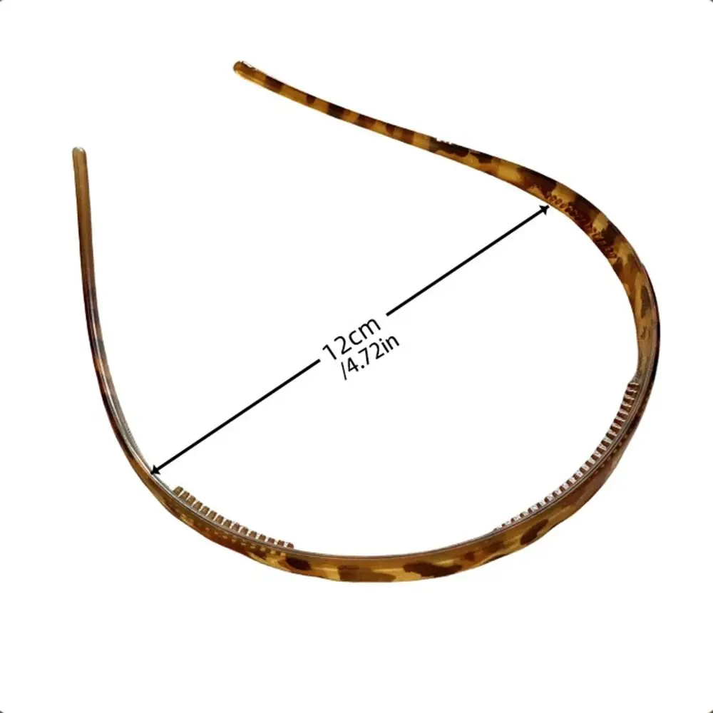 Thin Glasses Headband Women Hair Hoop Acrylic Leopard Print Hair Band Hair Clip Korean Style Headwear Female Hair Accessories