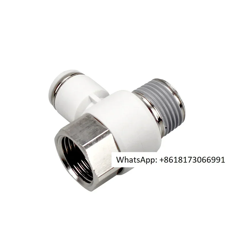 1PC Series connected tracheal joint 12-04 Internal and external teeth three-way PHF4-01 10/8/6-01 02 03 Quick connect M5 /15PCS