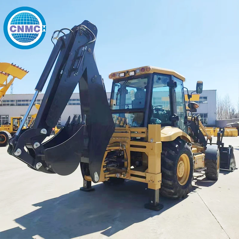 

CNMC 4X4 Wheel Loader Excavator Backhoe Loader High Performance Customizable Two End Operation Factory Direct Sales Farm
