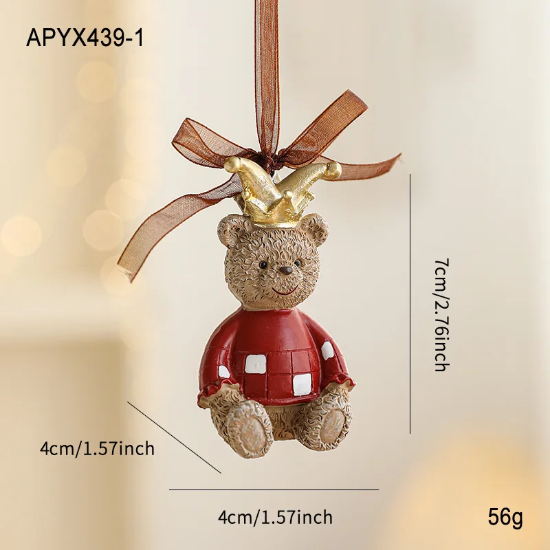 Новый окрашенный смолой кулон, украшение для рождественской елки, цветной ретро трехмерный колокольчик, американский мультяшный кулон