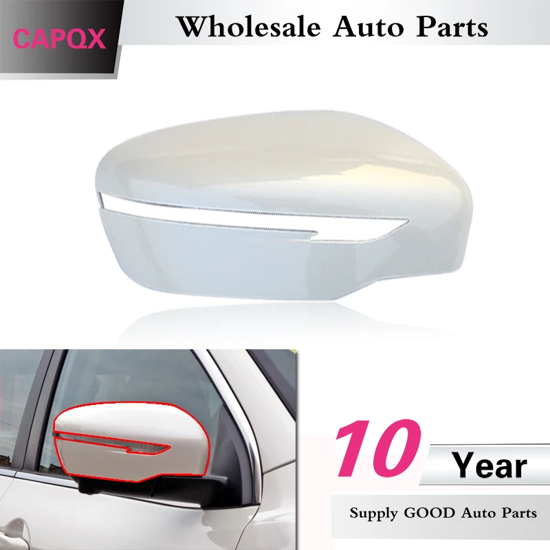CAPQX Side Rearview Mirror Cover Rear View Mirror Cap Lid Shell For Qashqai J11 X-Trail T32 Murano Pathfinder Rogue Sport