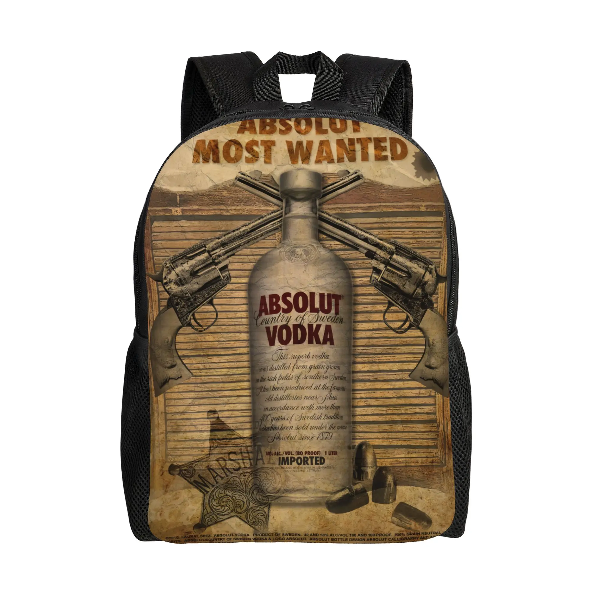 

aAbsolut Vodka3 aAbsolut Vodka Schoolbag Женская повседневная школьная сумка большой вместимости к началу учебного года