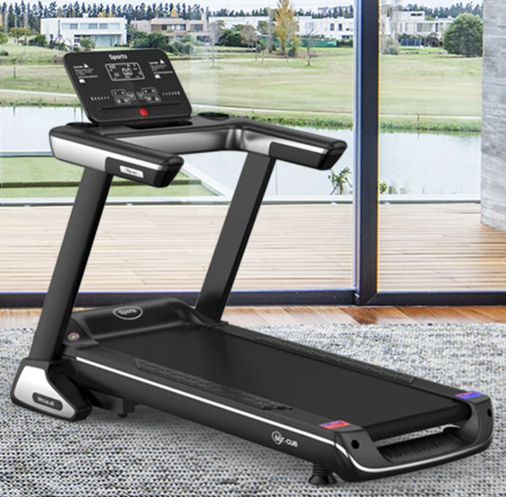 جهاز سير كهربائي منزلي قابل للطي، جهاز سير فائق الهدوء، جهاز مشي بشاشة كبيرة، معدات اللياقة البدنية