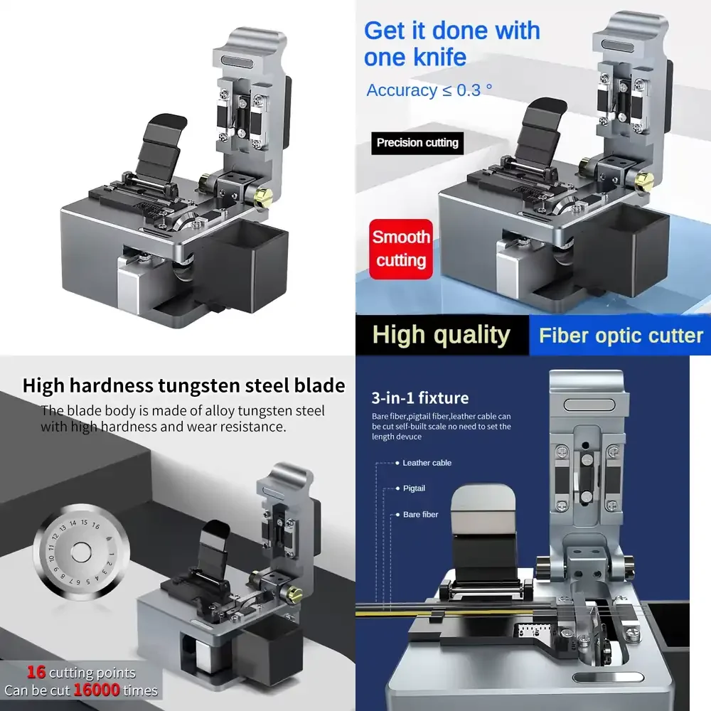 

New GUANGYAN Q1 High Quality Optical Fiber Cutter Tool with 0.5 Cutting Angle FTTH Fiber Optic Equipment 1 Year Warranty