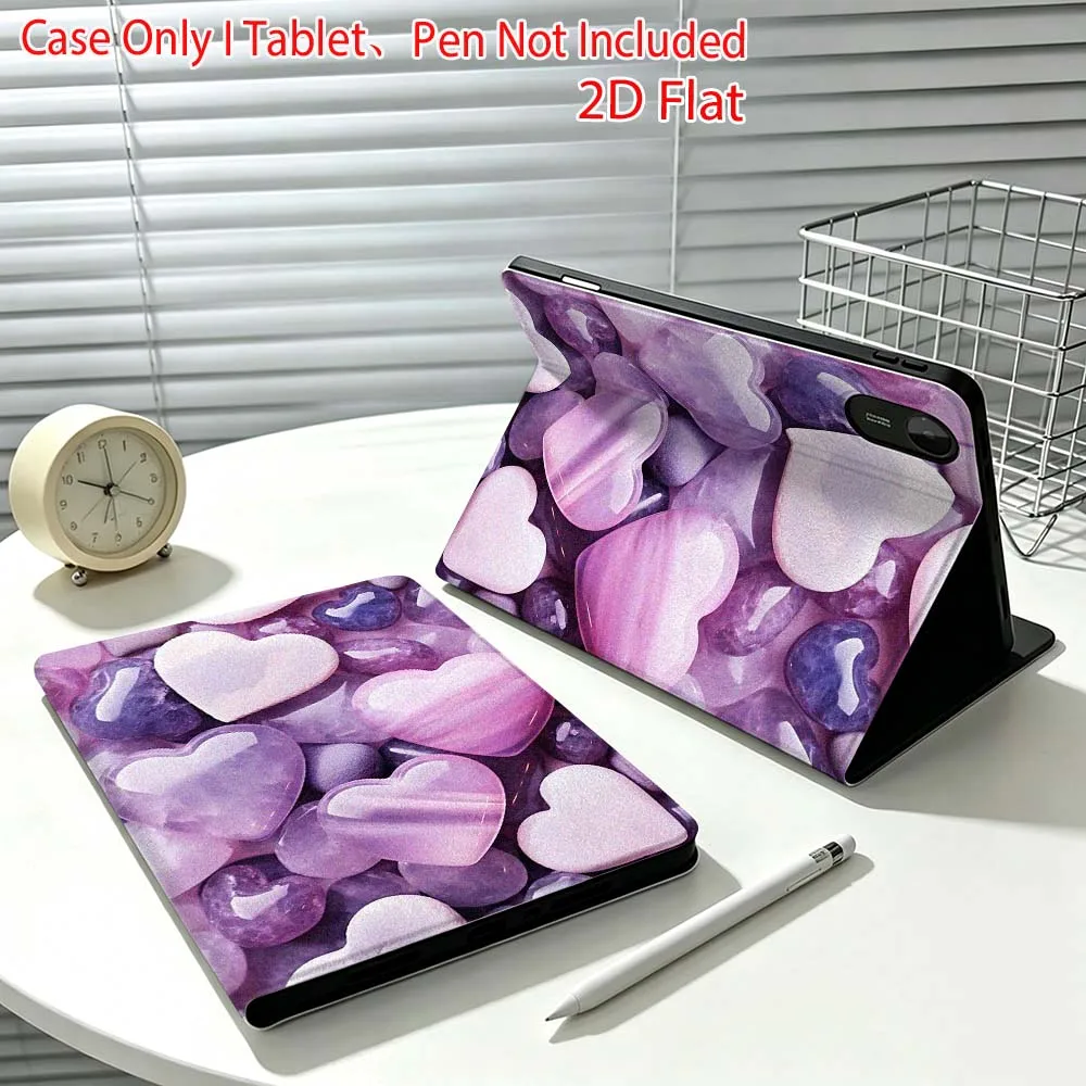 Love stone pattern Fashion For Xiaomi Poco Redmi Pad 8 2 4 C1 6 6S 7 7S SE 9.7 14 11 11.2 Inch Pen Tray Tablet Case