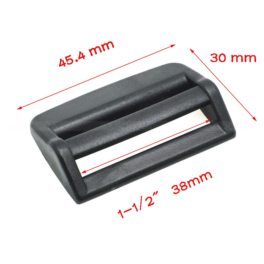 20mm 25mm 32mm 38mm Plastic Ladder Lock TriGlide Slider Adjust Buckle for Outdoor Backpack Straps Dog Collar