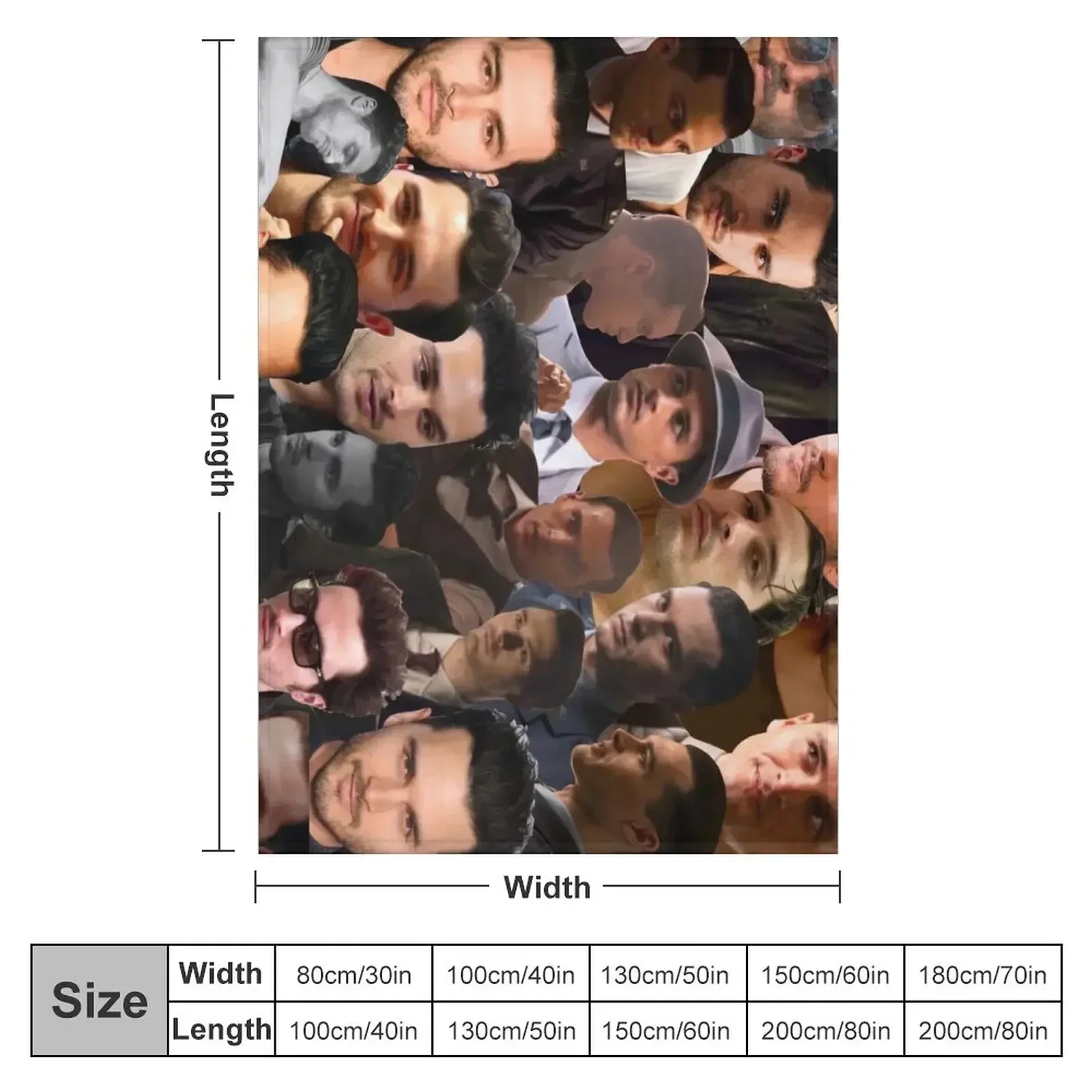 Michael Malarkey Photo Collage Throw Blanket couch cozy soft plush fuzzy picnic outdoor blanket