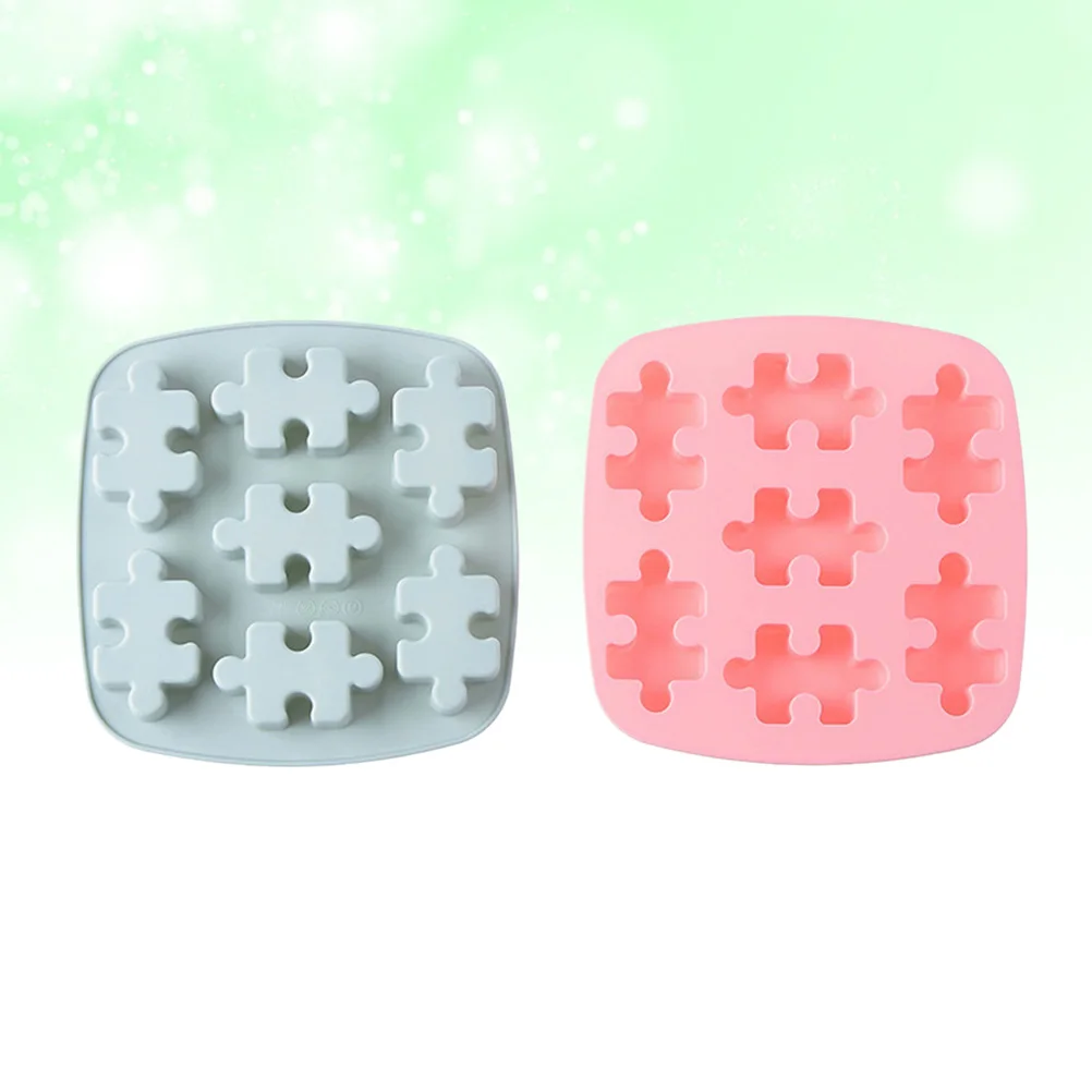 

2 шт., форма для кубиков льда, силиконовый лоток-головоломка, сделай сам, инструмент для изготовления шоколадных конфет, инструмент для выпечки, морозильная камера, безопасный антипригарный кухонный гаджет