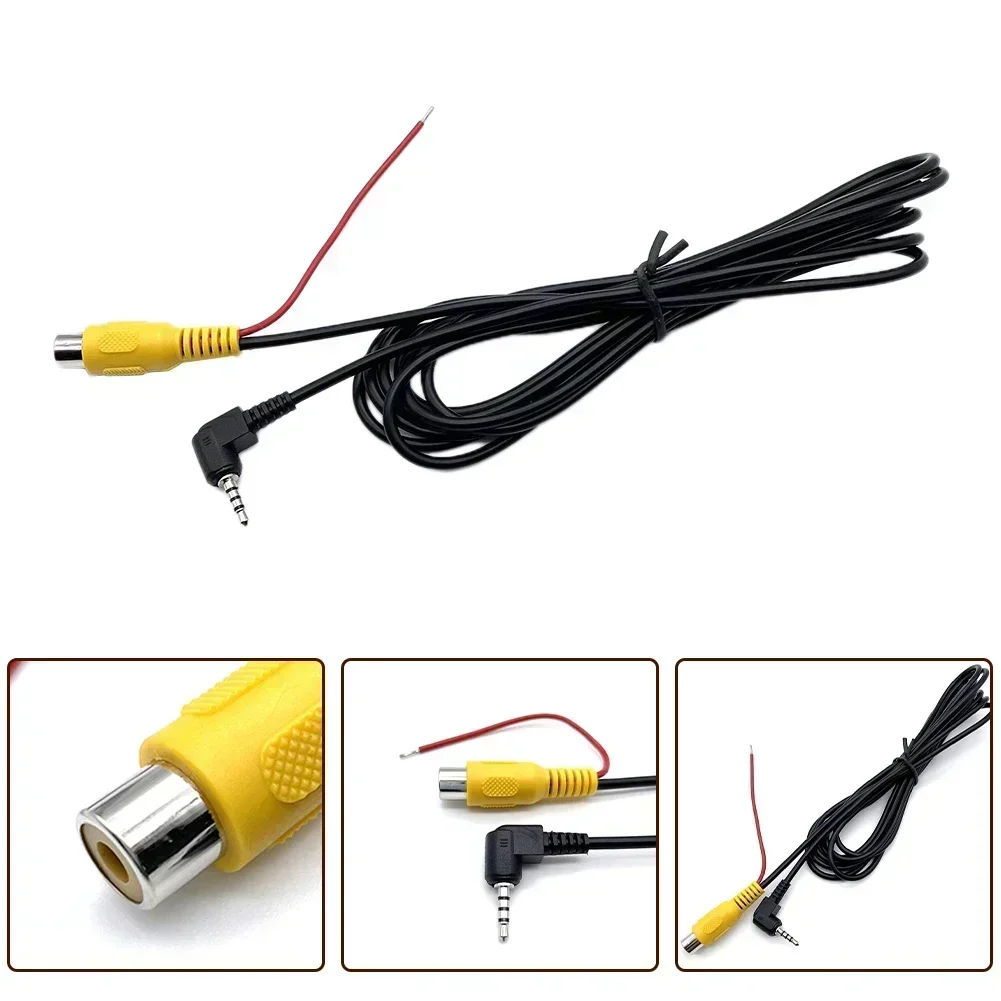 RCA To 2.5mm AV Converter Cable Car Rear View Reverse Parking Camera To Car DVR 2024 Hot Sale Brand New And High Quality