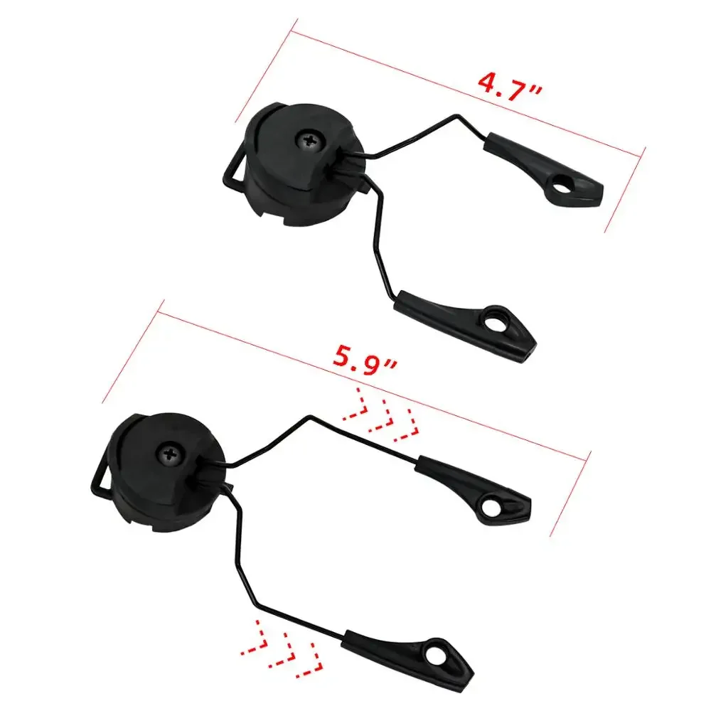 Tactical Electronic Shooting Earmuffs Howard Leight Impact Sports Pickup and Noise Reduction Headset Helmet ARC Rail Adapter