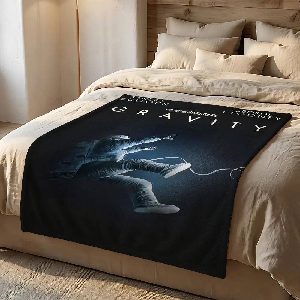 Movie Gravity Throw Short Plush Throw Blanket Soft Skin-Friendly Multi-Scene Home Office