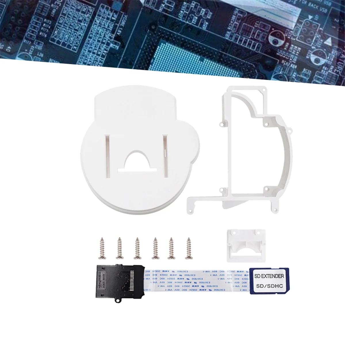 Kit dudukan Printer 3D untuk GC Loader dengan adaptor ekspansi kartu SD, aksesori obeng putih