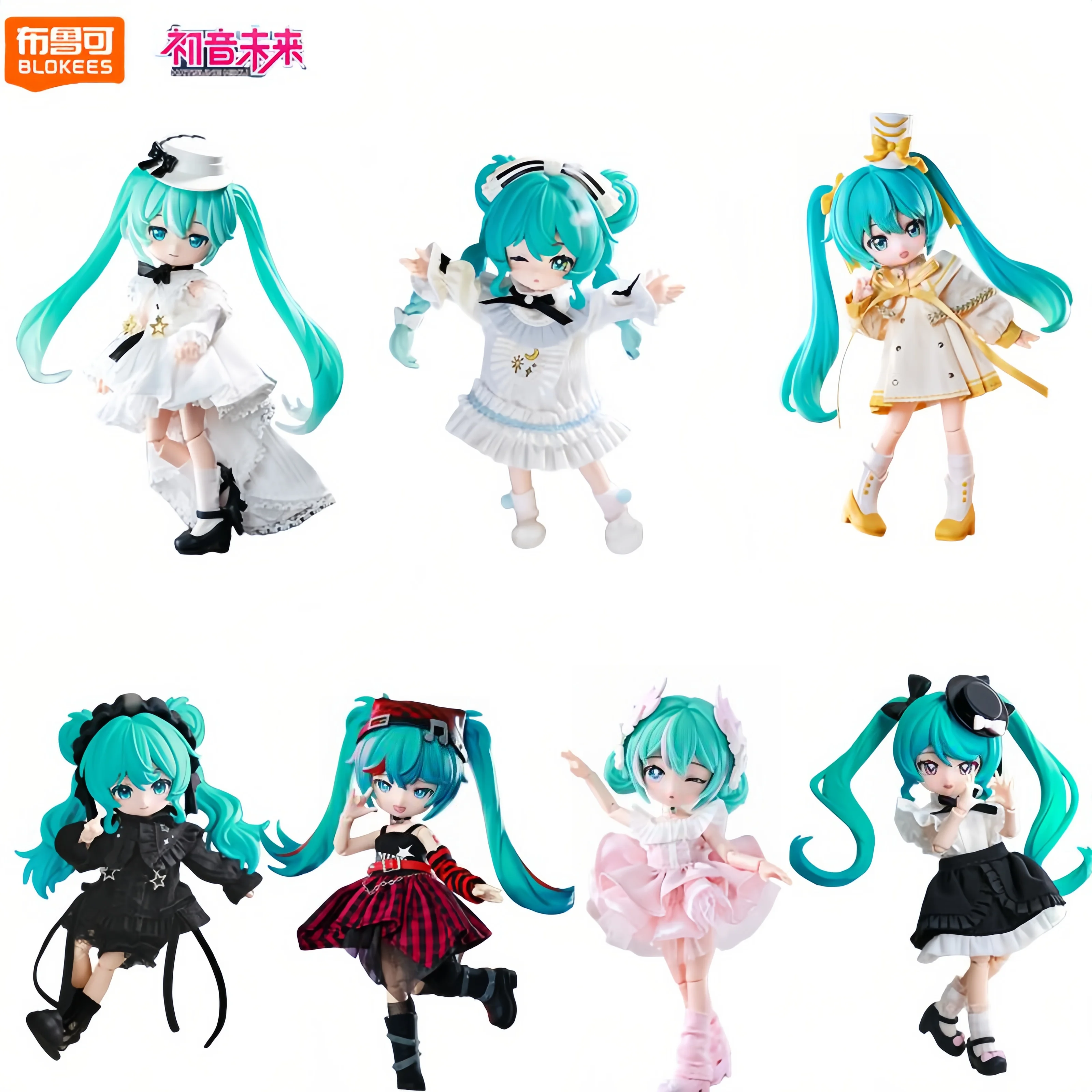 本物の初音ミク-音楽シリーズの序章-mjd-ブラインドボックス-かわいいアクションフィギュア-デスクオーナメント-モデル玩具-ミステリーボックス-ギフト