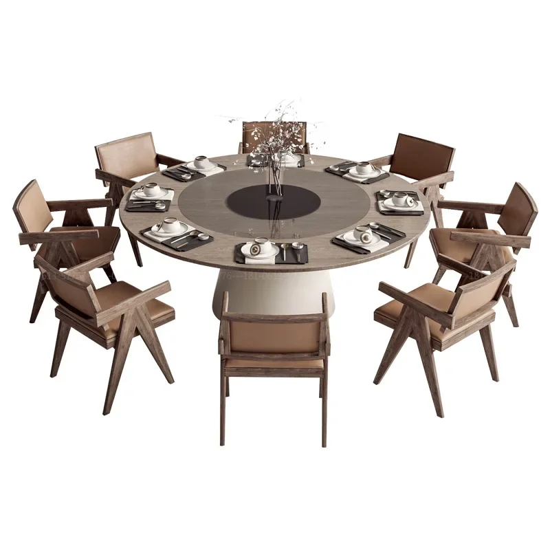 Wabi Sandy Wind Log Rattan Podwójne łóżko Model Room Villa Homestay