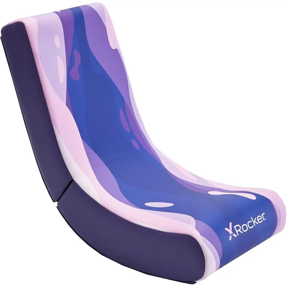 

Pink Kids Gaming Chair with Rocking Feature and Low-Sitting Design