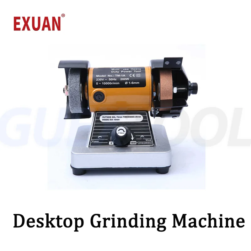 

Desktop Grinding Machine Metal Deburring Electric Knife Sharpener Rotary Polishing Tool Woodworking Carving Sanding Machine 220V