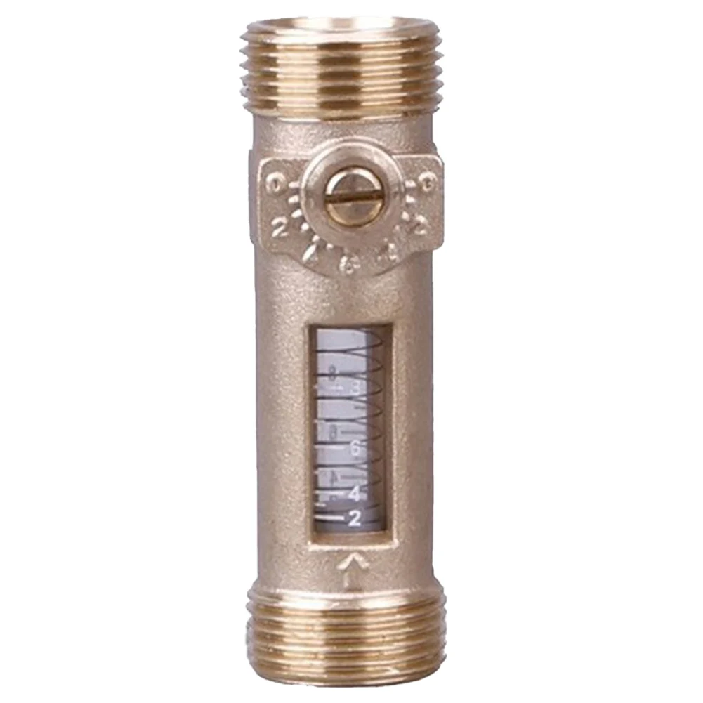 DN20 Brass Flow Control Balancing Valve for HVAC Systems Visual Adjustment Ball Valve for Heating and Cooling Circuits