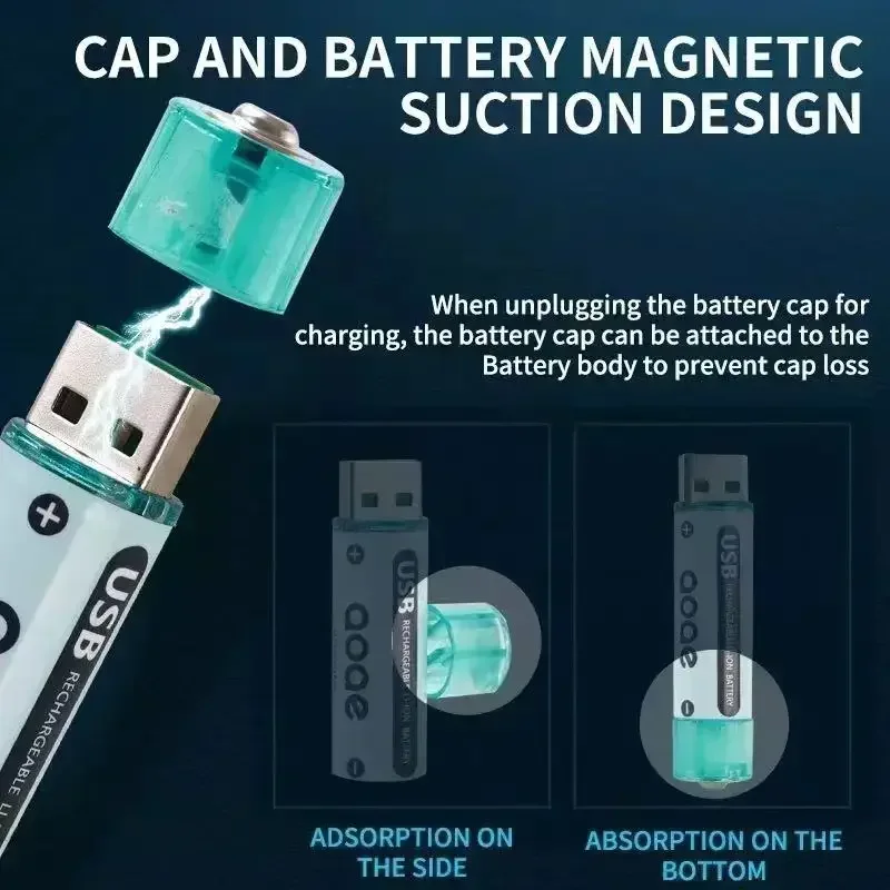 充電式リチウムイオン電池,リモコン用リチウムイオン電池,おもちゃのライト,USB, AA, 1.5v,2700mwh