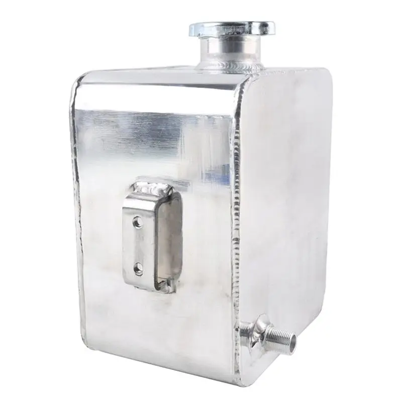 Reliable-Car Modification Permeable Bubble Pot Aluminum 2.5L Coolant Radiator Water Tank Overflow Expansion Tank