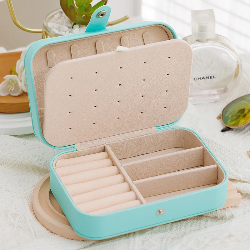 Portable Jewelry Storage Box Travel Organizer Case