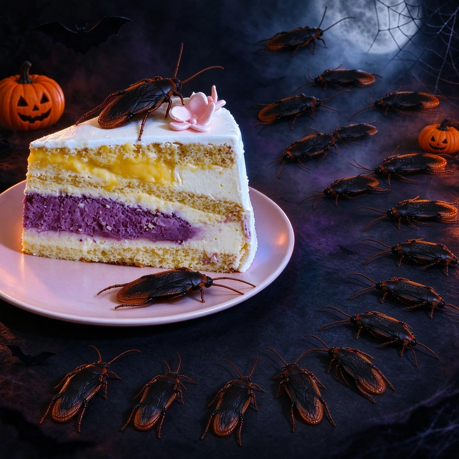 Realistic Fake Cockroach Prank Prop, PVC Simulated Insect Model, Halloween April Fools Joke & Haunted House Decoration