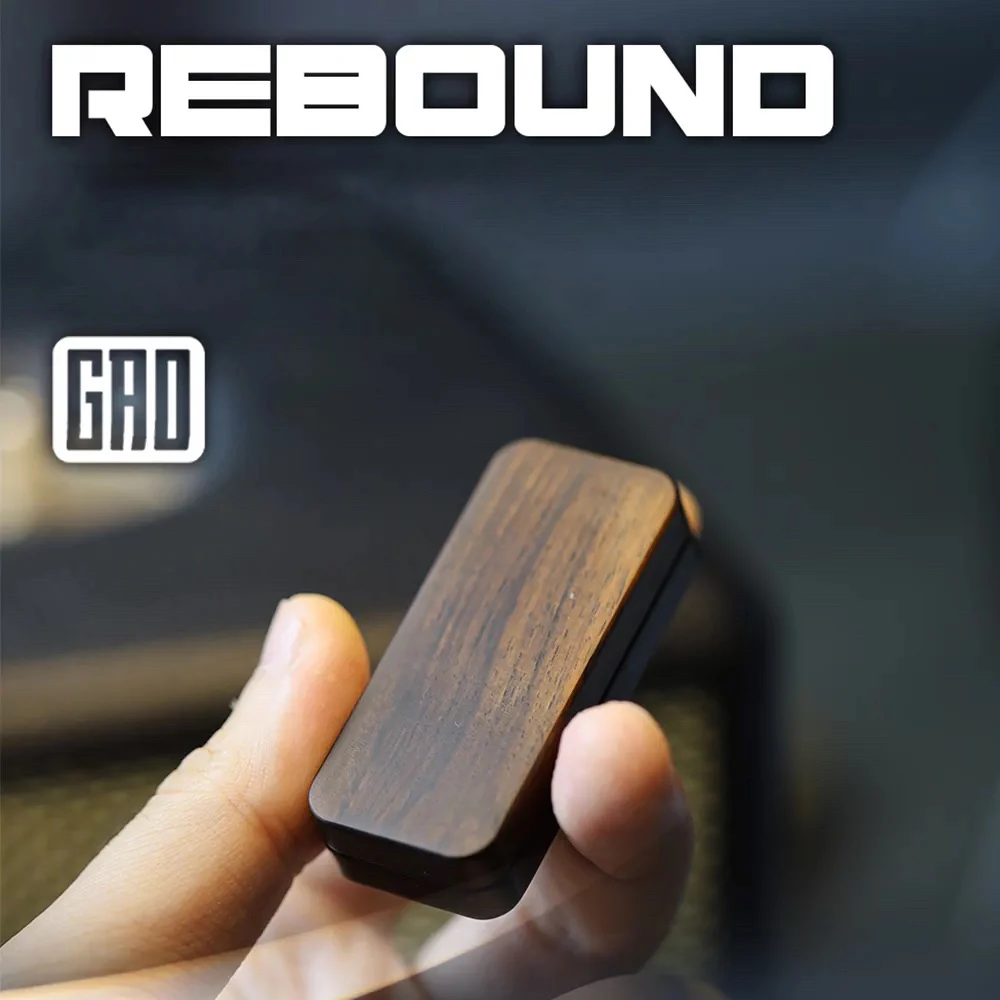 GAO Studio REBOUNO East African Ebony High Density Mechanical Push Slider Stress Relief Anxiety ADHD EDC Fidget Toy