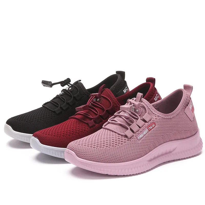 

Женские повседневные кроссовки большого размера, летние удобные дышащие туфли на платформе, модная женская универсальная обувь на шнуровке, Лидер продаж