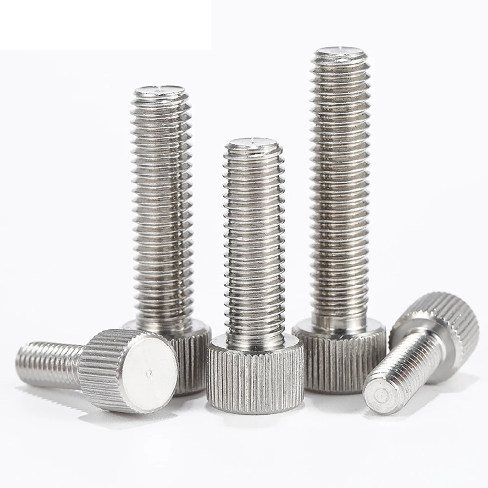 Yiqianyuan M2-M8 SUS304 Śruby skrzydełkowe ze stali nierdzewnej Śruba radełkowana Narzędzie maszynowe Okrągłe śruby ręczne regulacyjne