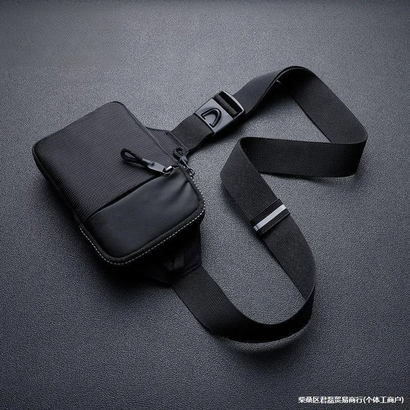 New sports chest bag for men, ultra-small mobile phone waist bag, carry-on bag, portable men's crossbody bag