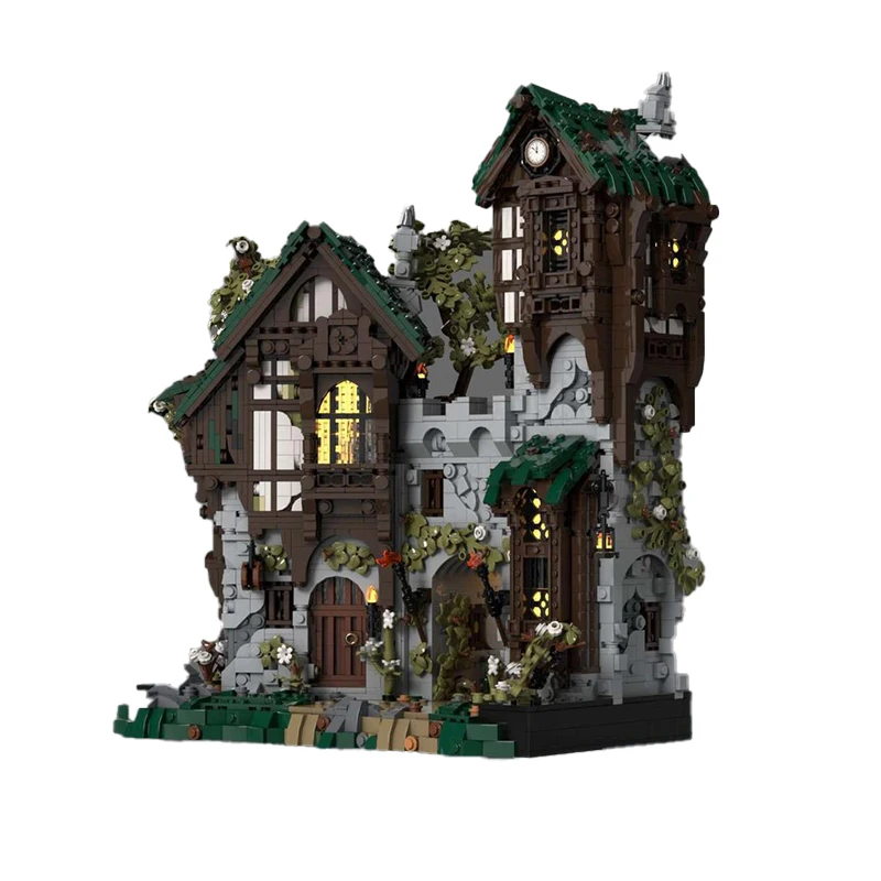 Moc fantasia castelo série famosa arquitetura modular modelo blocos de construção montagem originalidade tijolos quebra-cabeça brinquedo crianças presente