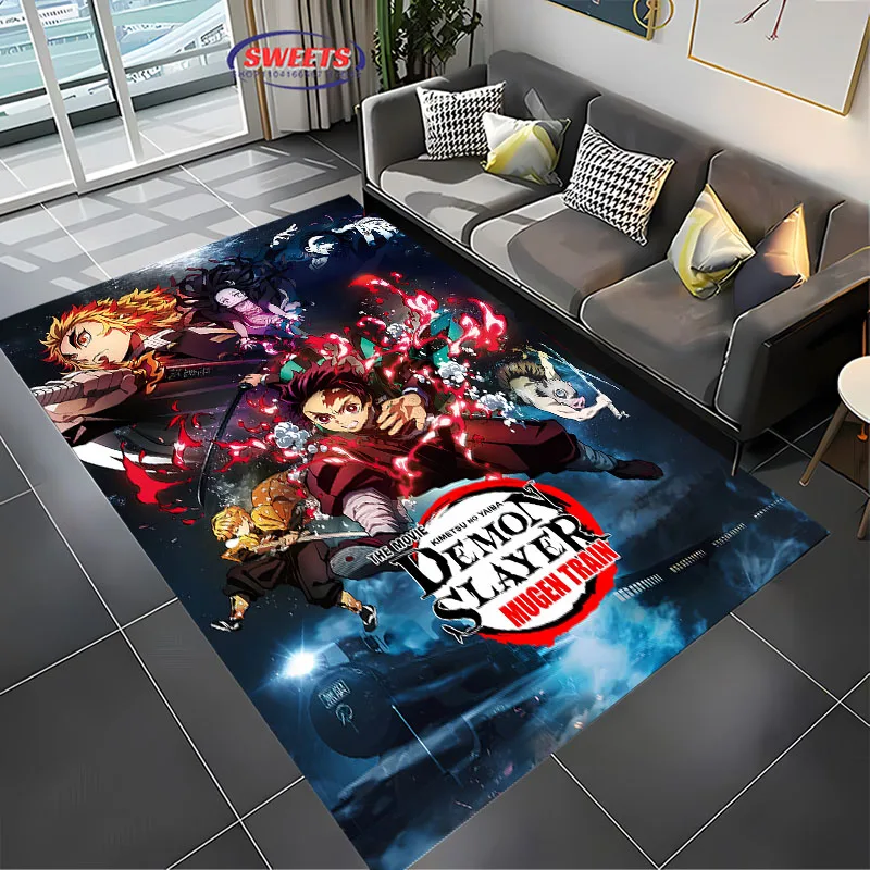 Demon Slayer Poster Carpet New Release! Anti-slip Sound Insulation, Rug for Living Room Bedroom,Bedside Office Areas,Durable Mat