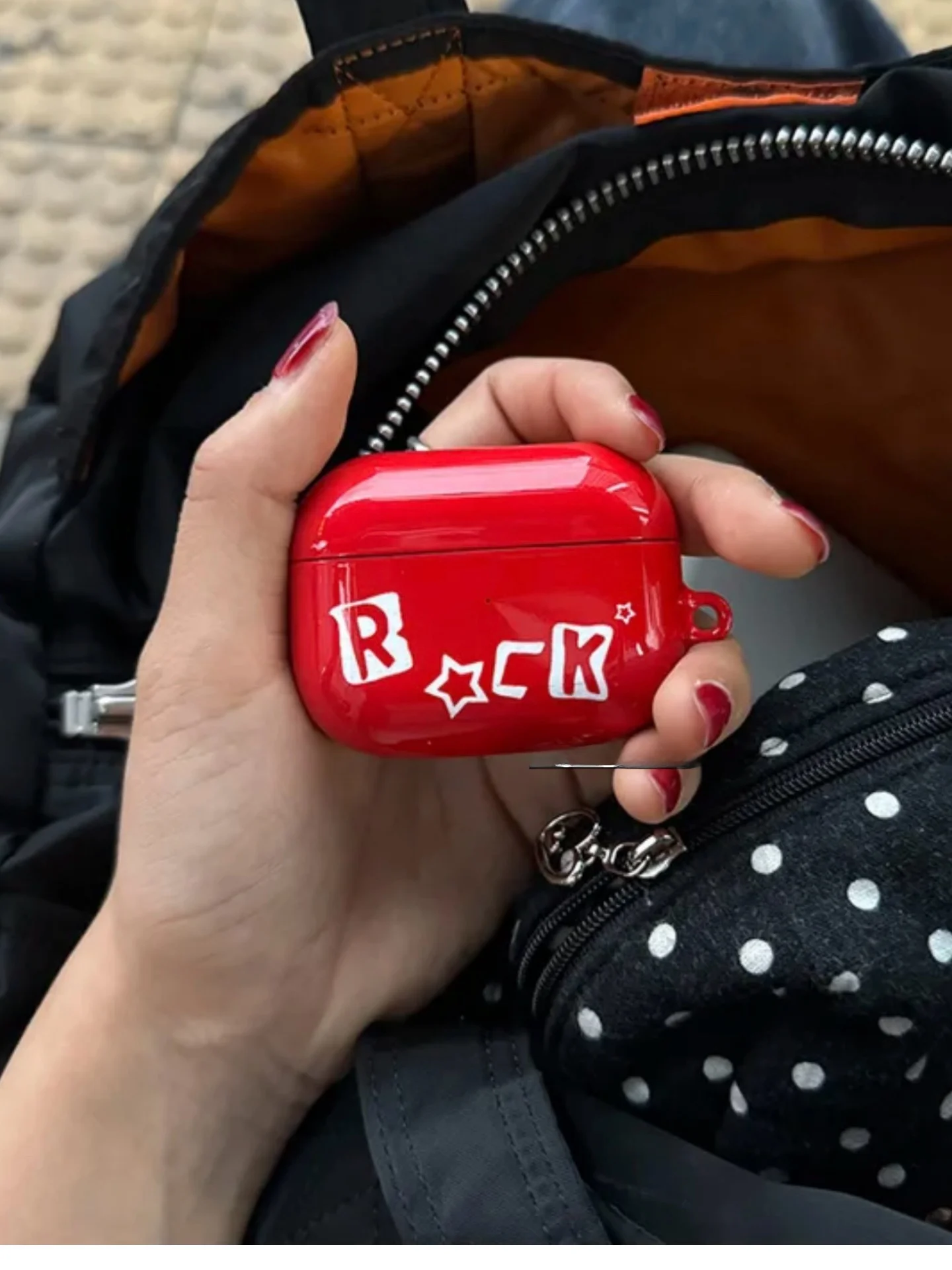 Custodia protettiva coreana Sle Hard ell per auricolari Bluetooth Wirel 4//2 Design Star Letter Cool Trendy Cool