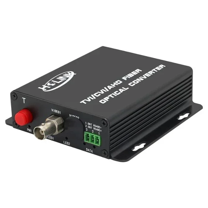 

In stock Ho-Link HDcvi/ahd/tvi video digital optical fiber converter 2 channel video transceiver for 720p/960p/1080p cctv camera