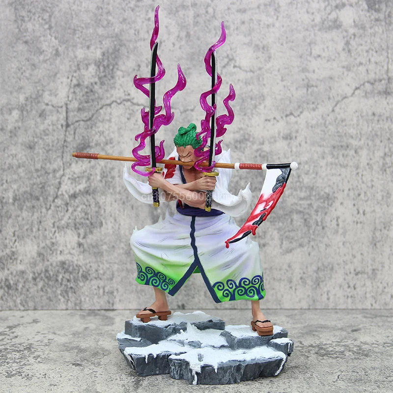 Manga One Piece Roronoa Zoro Anime Figure Classic Zoro Statue 31cm Pvc Model Action Figurine Collection Ornament Birthday Gift