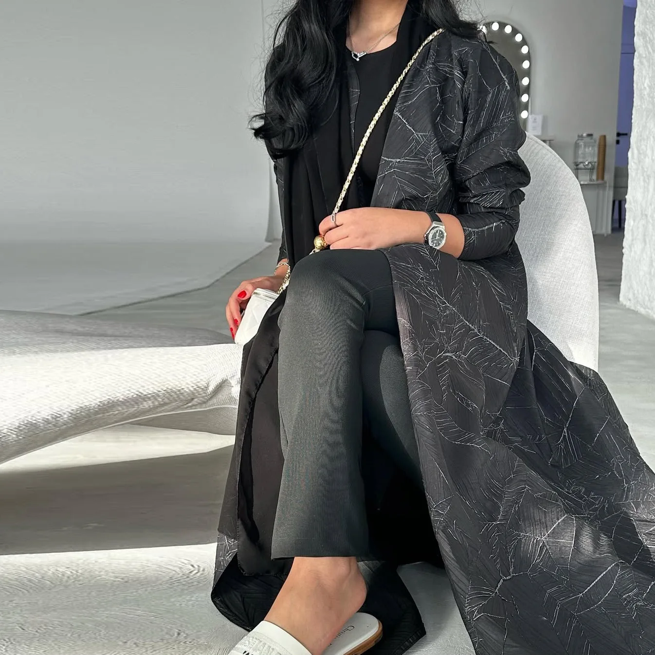 

Modest Abayas for Women Muslim Dress Dubai Kimono Cardigan Kebaya Turkey Kaftan Caftan Marocain Femme Robe Islam Jalabiya Abaya